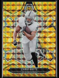 Zamir White 2024 Panini Mosaic #114 LV Raiders Mosaic Reactive Yellow Prizm - Picture 1 of 2