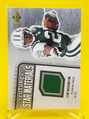 Leon Washington 2006 Upperdeck Future Star Materials #FSM-LW NFL New York Jets - Image 1 of 2
