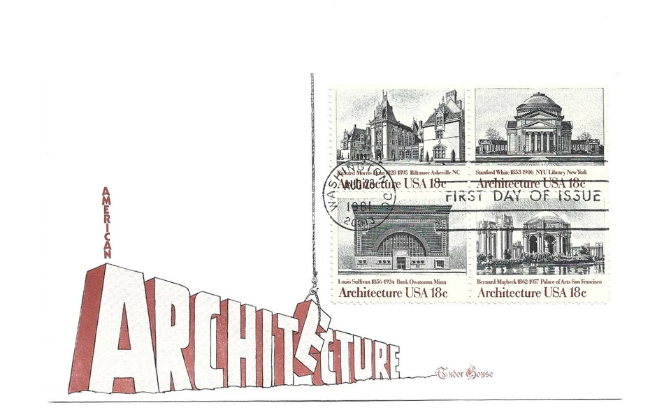 1928-31 Architecture 1981 Tudor House, block of 4, FDC - Image 1 of 1