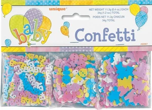 Baby Shower Confetti 1.2 oz 3 Pk Teddy Bear, Rattle "Baby" Value Pack - Picture 1 of 1