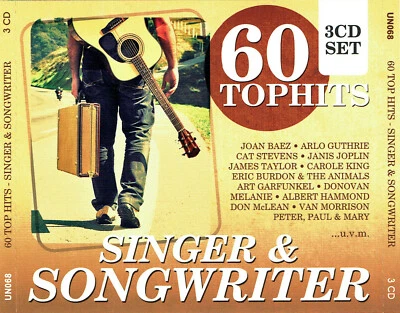 (3CD's) 60 Tophits - Singer & Songwriter - Joan Baez, Arlo Guthrie, Cat Stevens - Bild 1 von 2