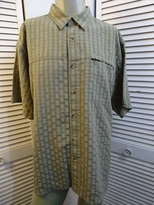 Camisa Para Hombres The NORTH FACE Pesca Senderismo Guía Malla Manga Corta Verde Cuadros XL - Imagen 1 de 12