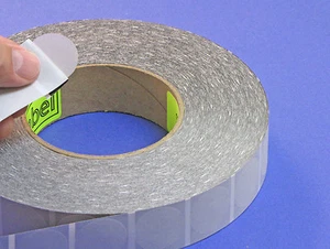 Clear Translucent Frosted 1" Wafer Seals 5,000 Roll CLR1W One Inch Round Labels - Picture 1 of 8