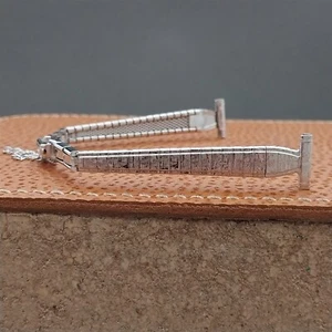 Vintage Ladies White Gold-Fill Kingsway 1/2" Unused Classic Cocktail Watch Band - Picture 1 of 9