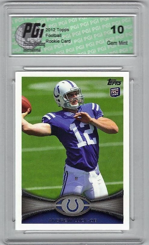 Andrew Luck Colts 2012 Topps Football #140 Rookie Card PGI 10 - Image 1 of 1