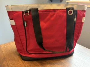 NWOT! eBags Savvy Laptop Tote Red❤️ Black 🖤 Shoulder Bag Travel Carry On - Photo 1/18