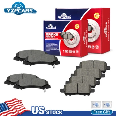 Juego de pastillas de freno de cerámica de disco delantero y trasero para Chevrolet Impala 2011 2012 2013 Foto 1 de 4