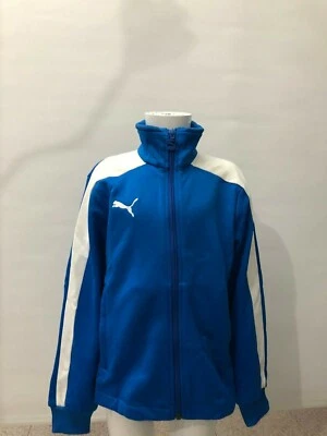 NUEVA CHAQUETA CON ETIQUETAS PUMA ICON WALK OUT AZUL REAL/BLANCO BLOQUE DE COLOR Foto 1 de 4