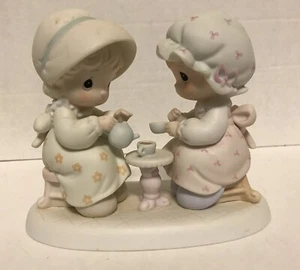 Vintage 1988 Precious Moments Figurine 524301 Friendship Hits The Spot Retired - Picture 1 of 9