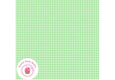 POSIE TW11G Green Check TANYA WHELAN Quilt Fabric SHABBY CHIC - Image 1 of 4