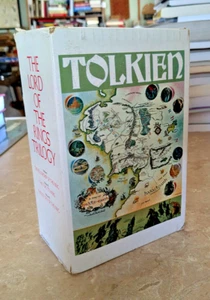 Lord of the Rings Trilogy by JRR Tolkien 1975, 4th Print, 3 Vol Box Set FAST SHI - Picture 1 of 3