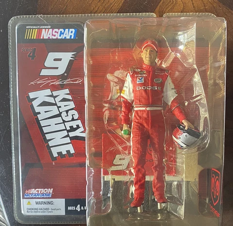 Action Figure 2004 Kasey Kahne #9 Series 4 Nascar McFarland Toys in box Cover
