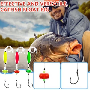 Catfish Float Fishing Rig Round Fishhook Catfish Fishing Tackle - Picture 1 of 13