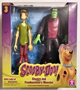 SCOOBY DOO 2 FIGURE SET 5" SHAGGY and FRANKENSTEIN'S MONSTER SERIES 3 BRAND NEW - Picture 1 of 4
