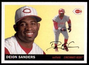 2020 Archives Base #41 Deion Sanders - Cincinnati Reds