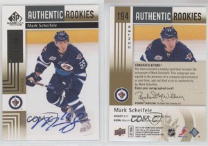 2011-12 SP Game Used Edition Gold /50 Mark Scheifele #194 Rookie Auto RC