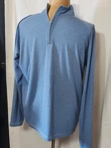 Johnnie-O Pullover Men's XL Blue Golf Natural Performance 1/4 Zip Long Sleeve - Picture 1 of 6