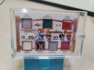2020 Leaf 8 Patch Tony Gwynn Ken Griffey Murray Bonds Alomar ozzie /20 T9342 - Picture 1 of 6