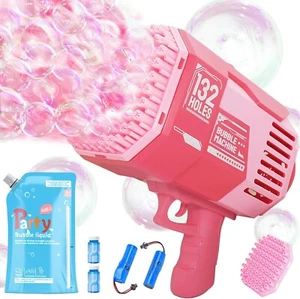 Bubble Machine Gun, with ใ2 Batteries & โ22 Bottles Solutionใ- B26 - Picture 1 of 7