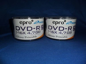 DVD-R 16X SPEED DISC - VIDEO/DATA - 50 Discs/Spindle - 12 SPINDLES ONLY - GLOSSY - Bild 1 von 3