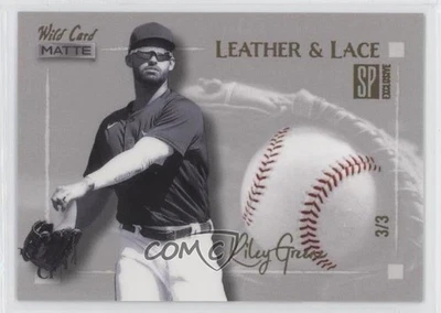 2022 Wild Card Matte SP Exclusive Leather & Lace White/Red /3 Riley Greene - Image 1 of 2