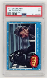 1977 Topps Star Wars #7 The Villainous Darth Vader Blue Border PSA 7 - Picture 1 of 2