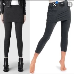 CABI M'Leggings 3210 leggings con gonna tinta unita grigio a strati M - Foto 1 di 7