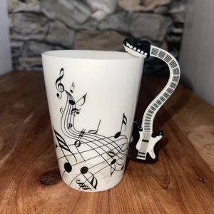 Mango de guitarra nota musical taza taza taza aplicación 4 1/4" H x 2 3/4" D Ed Van Halen - Imagen 1 de 5