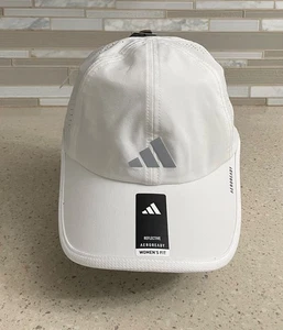 Gorra ADIDAS Superlite 3 para mujer reflectante rendimiento blanca al aire libre NUEVA - Imagen 1 de 5