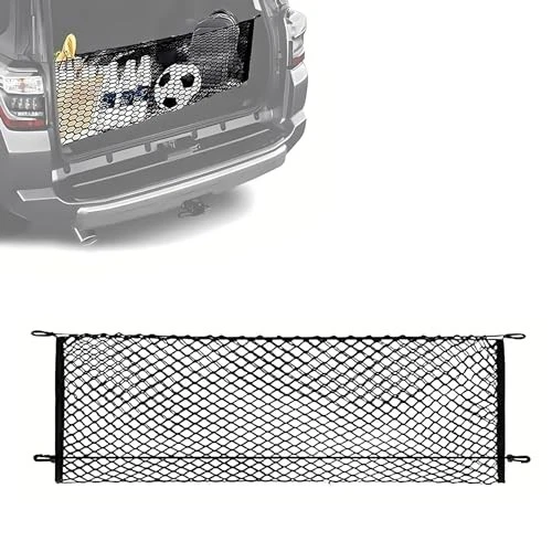 Stretchable Truck Bed Cargo Net 4x4–7x7 ft with Hooks for Buick Enclave Rear Sto Foto 1 de 4