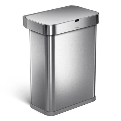 simplehuman Motion-Sensor Trash Can Touchless Operation 58L Voice Motion Sensor - Image 1 of 4
