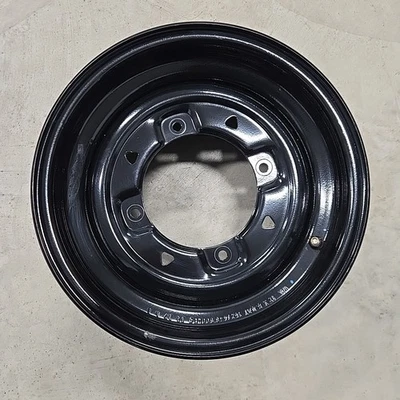 OEM Polaris 1523448-067 Black Front Rim Wheel 12x6 Sportsman Scrambler Ranger - Image 1 of 4