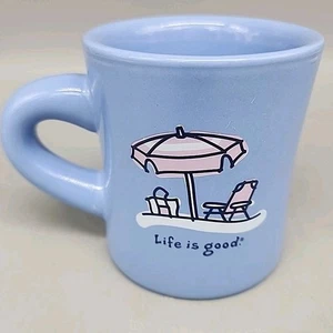 Life Is Good Ceramic Mug Light Blue Beach Do What You Like Like What You Do - Picture 1 of 5