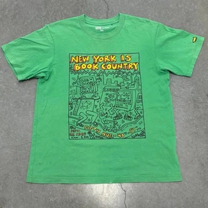 Camiseta de graffiti UNIQLO Keith Haring NY is Book Country 1985 - Imagen 1 de 5