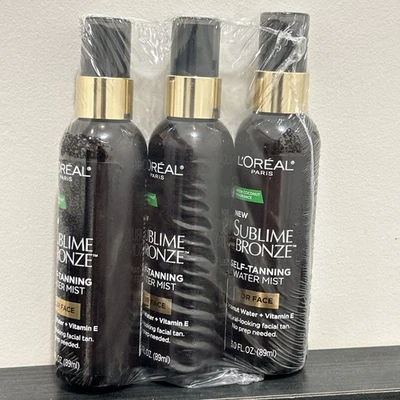 3x L'Oreal Paris Sublime Bronce Bruma Facial Autobronceadora, Fórmula a Base de Agua Foto 1 de 4