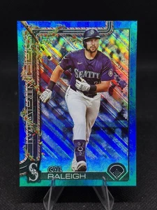 Cal Raleigh 2025 Topps Holiday Blue Metallic Glitter #H54 Seattle Mariners - Picture 1 of 2