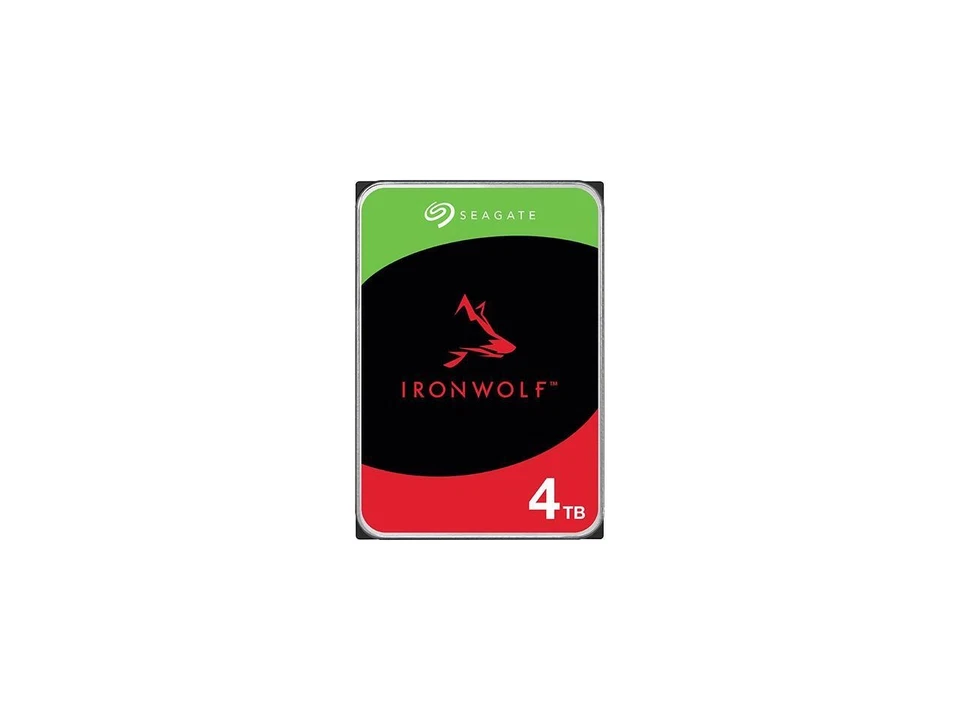 Seagate IronWolf ST4000VN006 4TB 5400 RPM 256MB Cache SATA 6.0Gb/s 3.5" Internal - Image 1 of 4