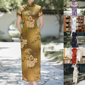 Innovative Chinese Style Slim Fit Cheongsam Dress For Fashion Forward Women - Picture 1 of 54