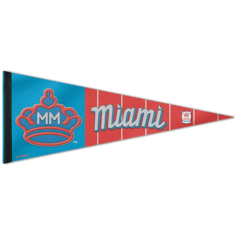 MIAMI MARLINS SUGAR KINGS ROLL UP FELT PREMIUM PENNANT 12"x30" WINCRAFT - Image 1 of 1