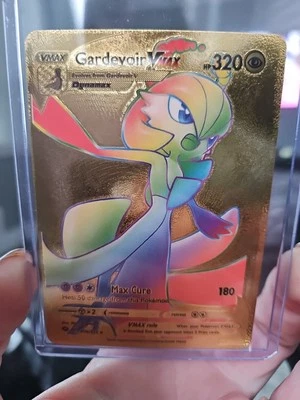 Gardevoir Vmax Rainbow Gold Foil Fan Art Vinyl Collector Pokemon 076/073 - Image 1 of 4