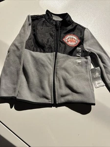 Disney Store CARS Steve McQueen Fleece Jacket Sz 4 Gray Lightweight NWT - Picture 1 of 8