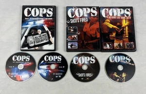 3 DVD Lot: COPS: SHOTS FIRED, CAUGHT IN THE ACT, 20TH ANNIVERSARY - Picture 1 of 8