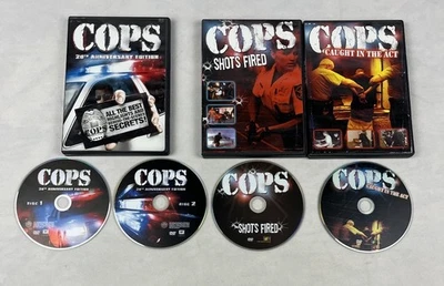 3 DVD Lot: COPS: SHOTS FIRED, CAUGHT IN THE ACT, 20TH ANNIVERSARY - Image 1 of 4