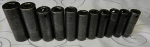 SNAP-ON 3/8" DR 11PC METRIC 6PT DEEP IMPACT SOCKET SET 8-17 & 19MM #214SIMFMYA - Foto 1 di 6
