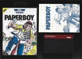Sega Master System PAPERBOY w/Cartridge, Instructions & Box (CIB)