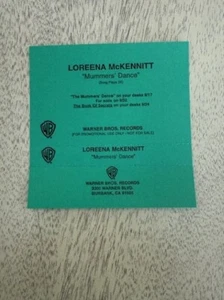 Loreena McKennitt Mummers' Dance Advance Promo Cassette Single - Picture 1 of 3