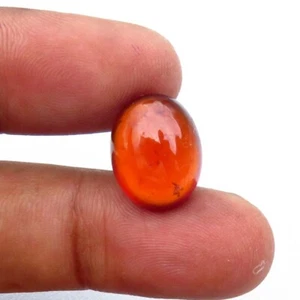 Natural Garnet Hessonite African Gemstone 14x11 mm 9 Cts Oval Smooth Cabs GH-123 - Picture 1 of 10