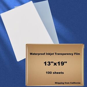 13" x 19" - 100 feuilles, film jet d'encre négatif numérique pour impression par contact