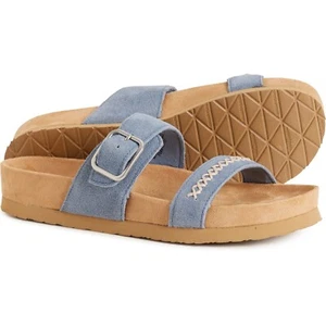 Minnetonka Gideon Suede 2-Strap Buckle Sandals, Women (Pick a Size) New with Box - Picture 1 of 5