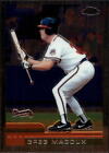 2000 Topps Chrome Atlanta Braves Baseball Card #425 Greg Maddux